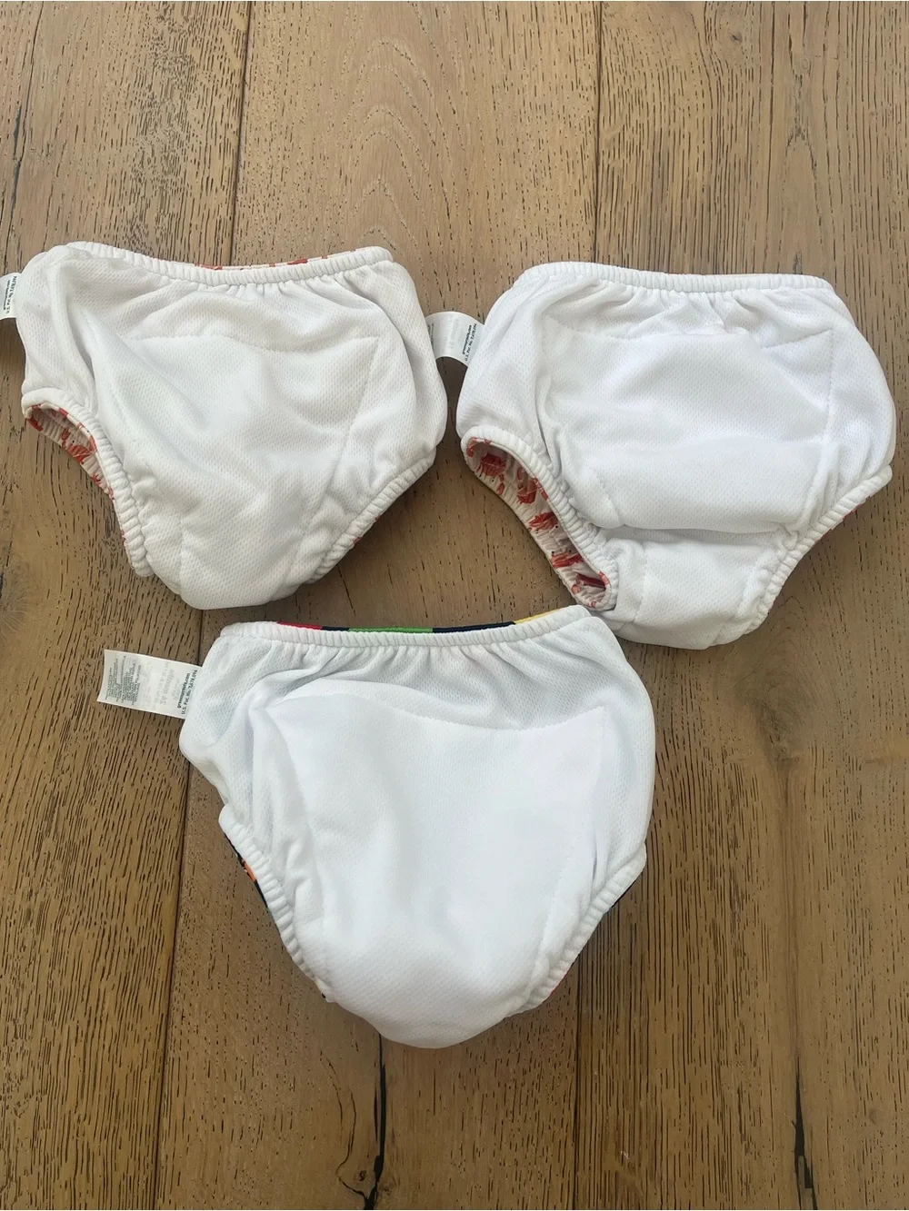 3 Piece Green Sprouts Reusable Swim Diaper Cloth 12 18 24 months Fish Crabs